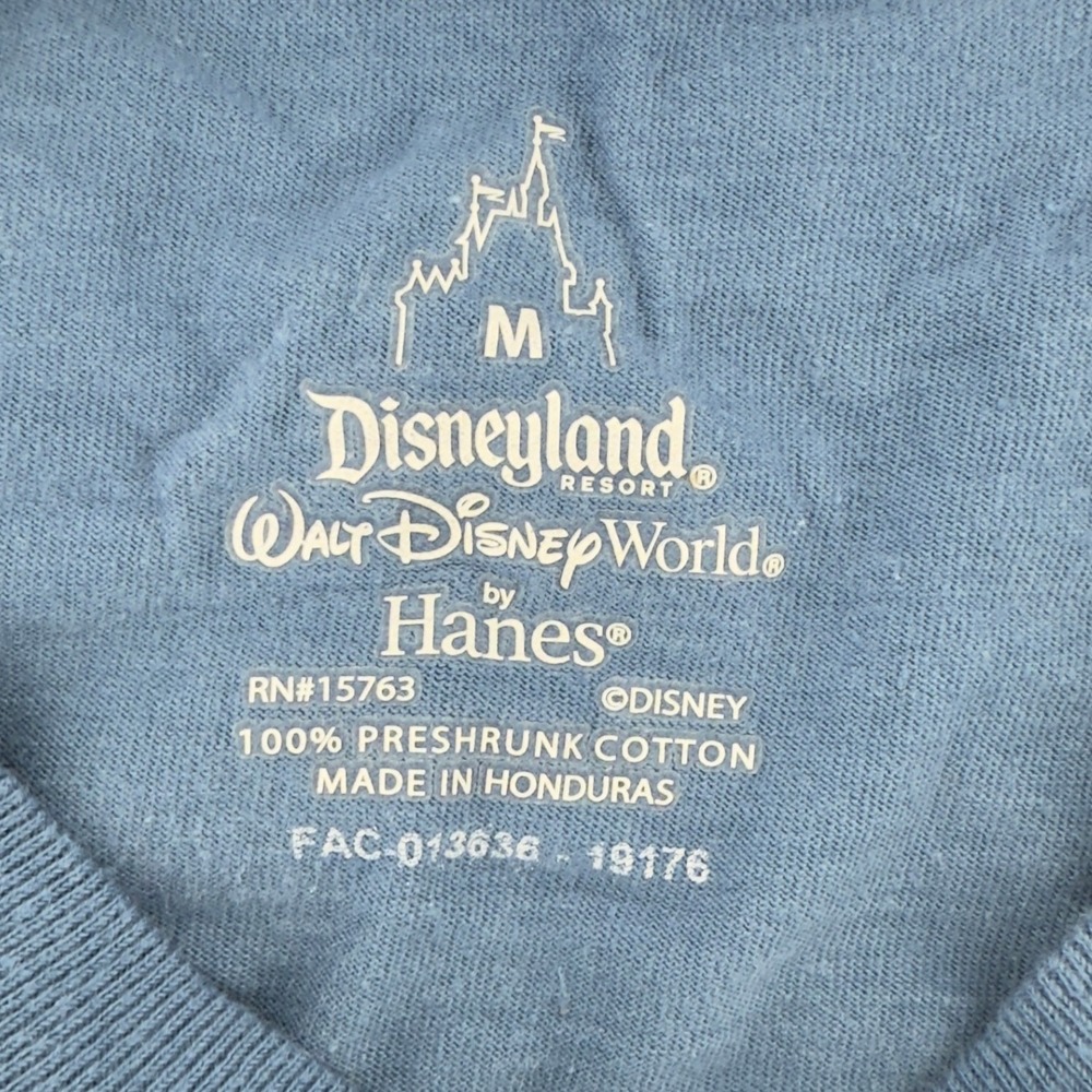 Disneyland Mickey Mouse Tie Dye Long Sleeve Shirt Blue Unisex Adult M Cotton - Picture 5 of 5
